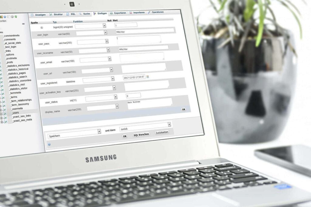 WordPress Passwort in der Datenbank zurücksetzen